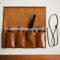classic genuine oil leather watch roll bags